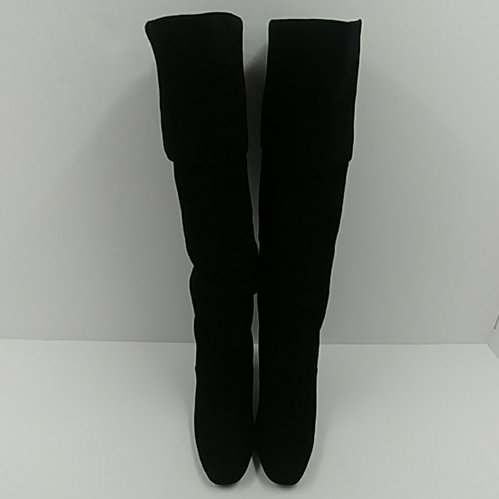 Cole Haan Tess Cuff Black Suede Boot Size 6.5 M